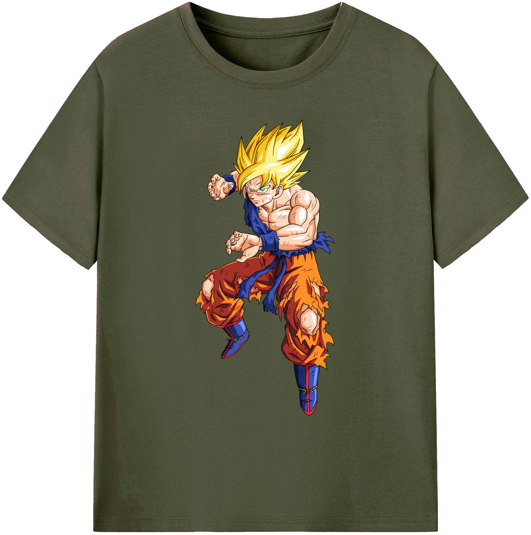 （画像用） ドラゴンボール 孫悟空（そん ごくう）Son Goku カカロット DRAGON BALL Kakarotto 綿100％ メンズ半袖Tシャツ｜肌触りやわらか＆通気性